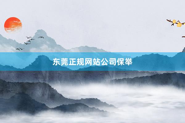 东莞正规网站公司保举